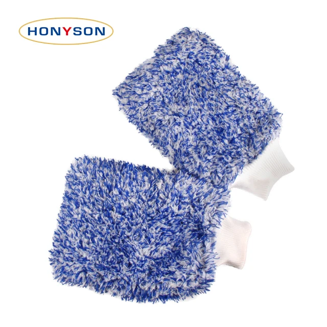 Высококачественная безвредная для автомобиля Лаковая Безворсовая супер мягкая высокая впитывающая многофункциональная Роскошная митенка из микрофибры для мытья автомобиля