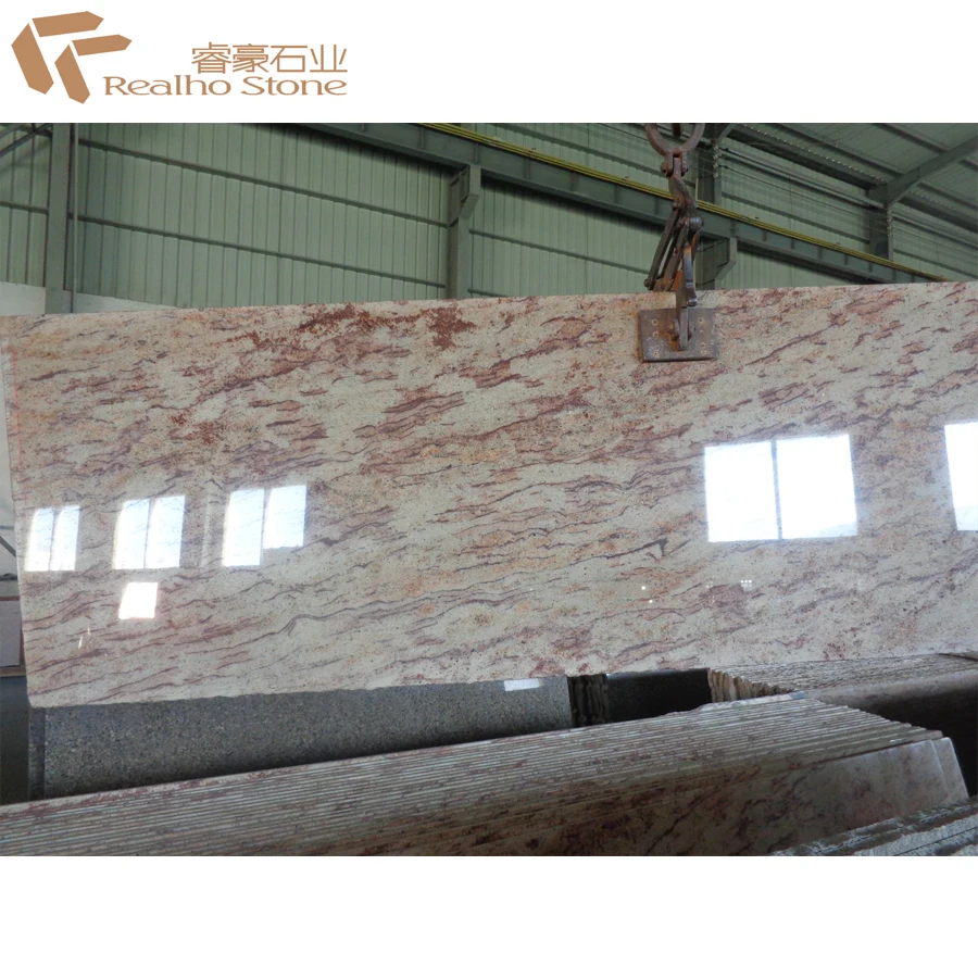 
Nature Stone Tiles Shiva Gold Granite With Red Veins 