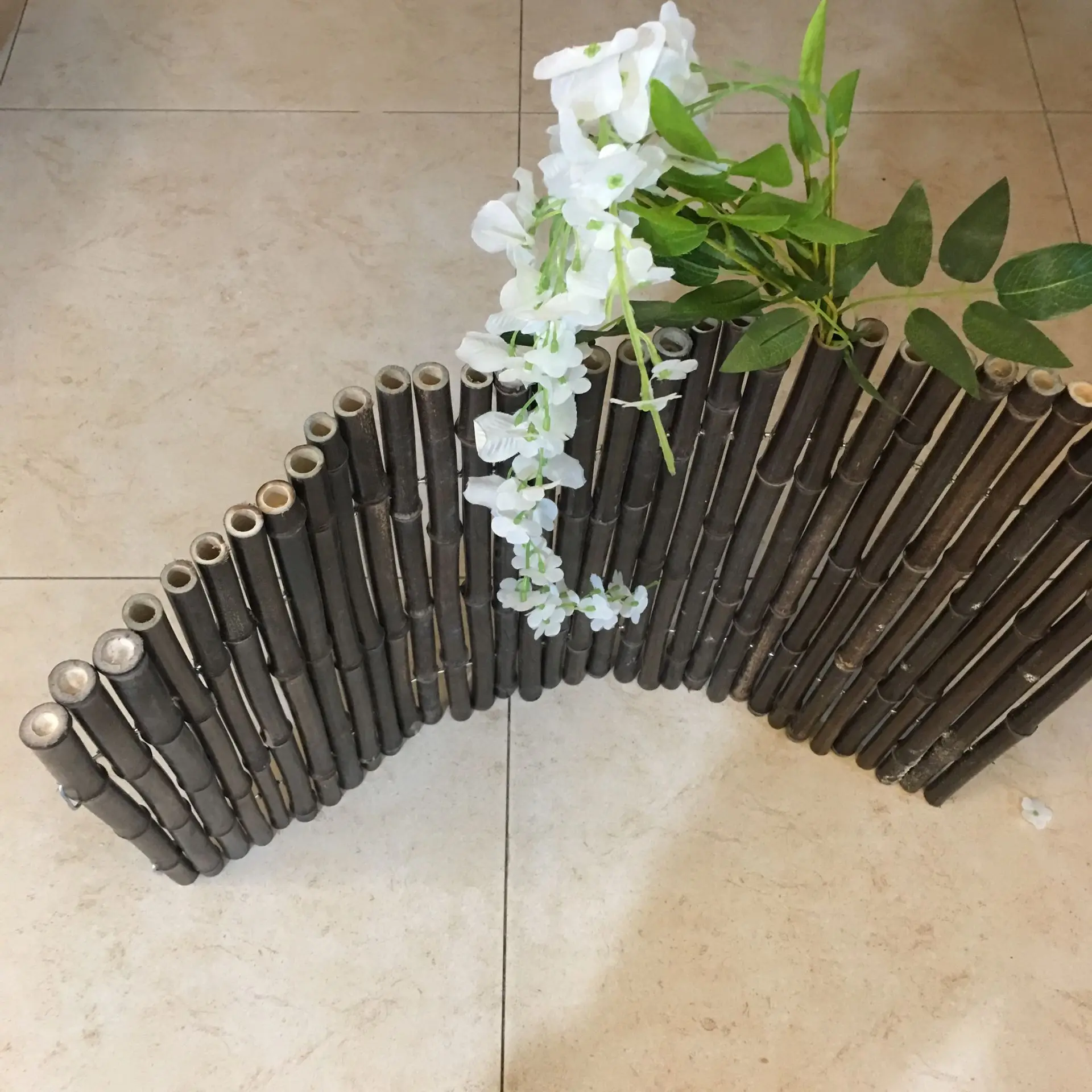 bamboo screen, carbonized bamboo fence garden panel bamboo divider