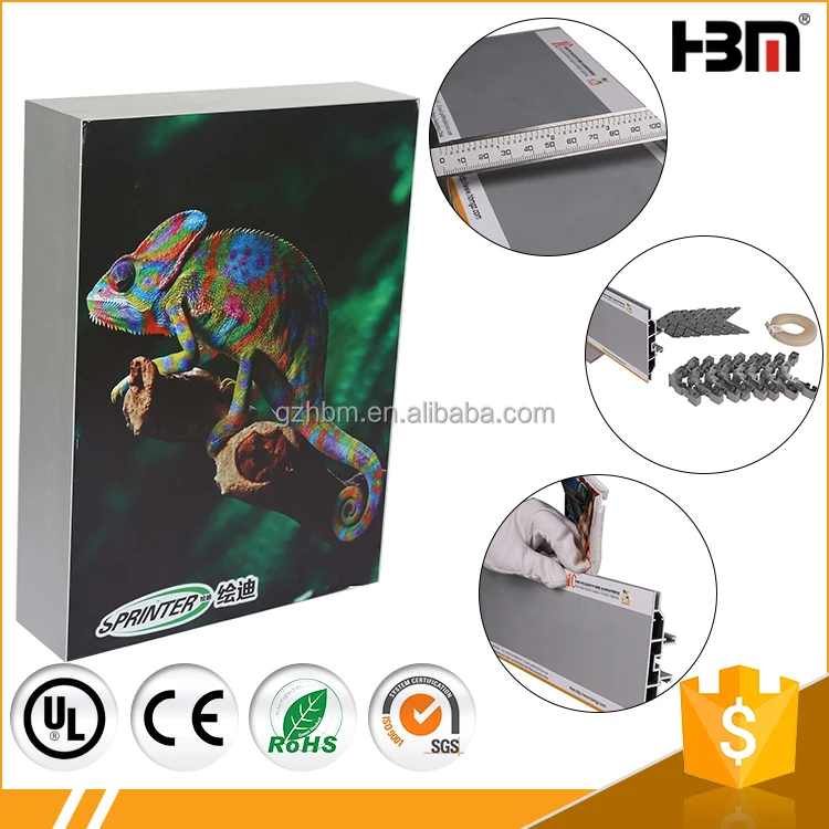 12CM Aluminum alloy 6063 double side fabric light box aluminum profile with accessory