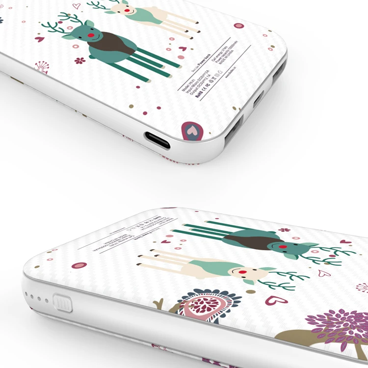 
Portable Cartoon Pattern Mobile Charger Power Bank Portable Charger Power Banks 10000mah Mobile Power Bank 