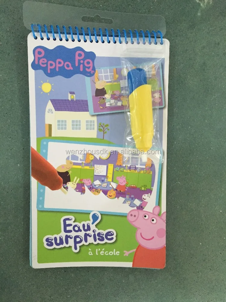 
custom Water Wow Coloring Book,cheap coloring book with water pen 