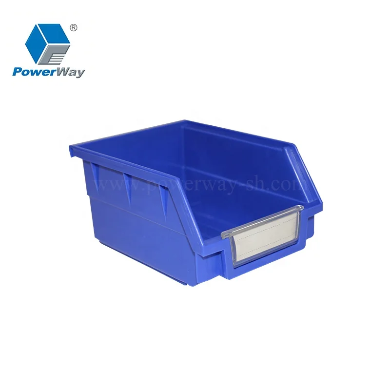 Warehouse and Garage Industrial Plastic Shelf Spare Parts Storage Boxes Bins for Screws