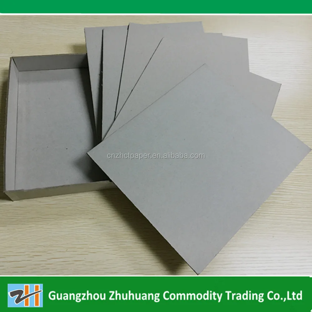 1mm,1.5mm,2mm,3mm mixed pulp laminated grey board/grey cardboard/grey chip board roll&sheet manufacturer