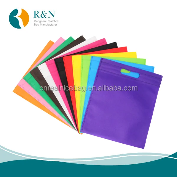 
direct factory price promotional Non woven fabric eco punching bag with custom printing 