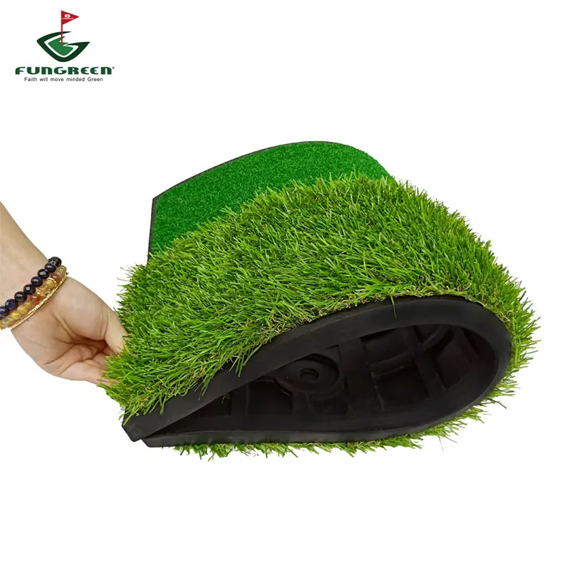 Tri-turf Hitting Mat With Heavy Duty Rubber Base 60*33cm Mini Golf Mat