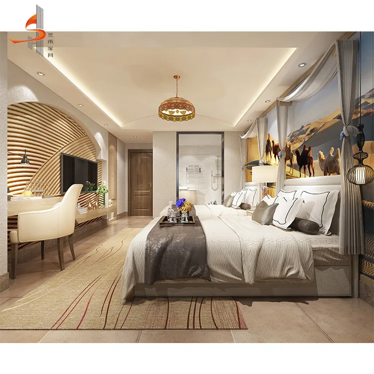 Modern youngs style wood bedroom customized 4 star hotel youth bedroom furniture sets