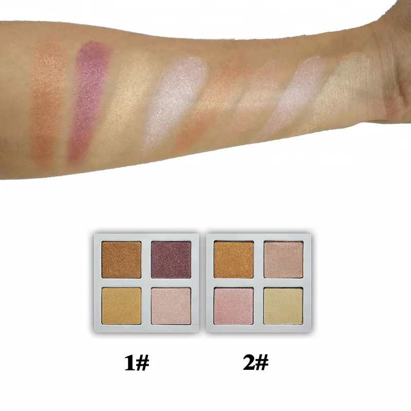 Hot selling cosmetics face powder high pigment makeup highlighter palette