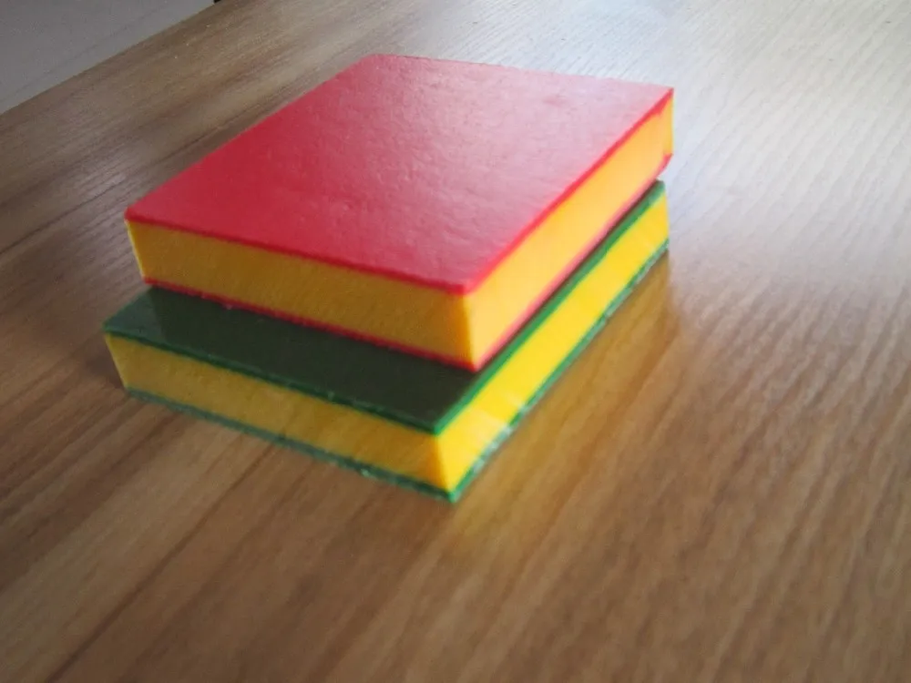 hdpe polyethylene double color sheet/3 layer sheet/sandwich board