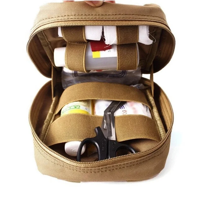 Small Outdoor Tactical Survival Kit molle Medical First Aid Kit Pouch