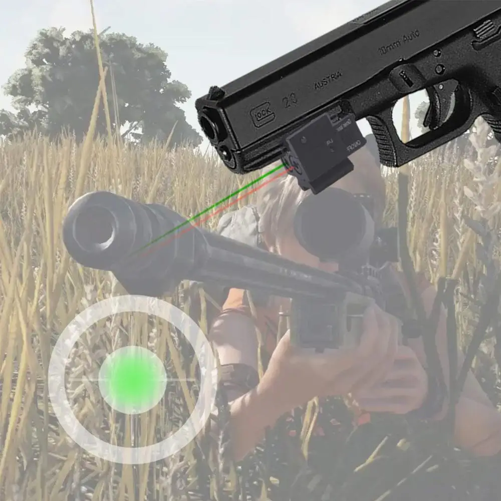 
Green Laser and Red Laser Dual Beam Laser Sights for Subcompact Pistols Like Walther P99, Springfield XD 5 