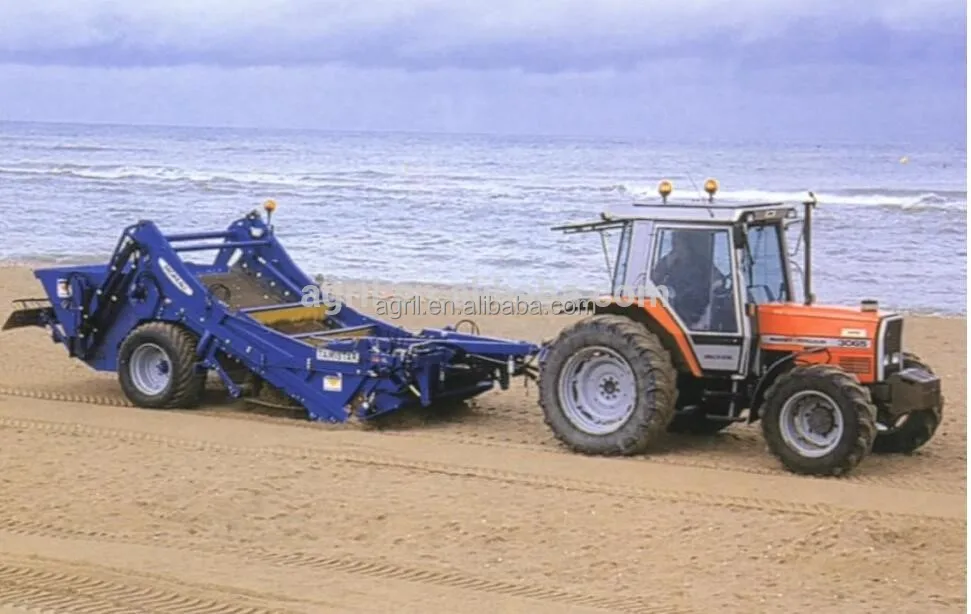 best price good quality tractor use beach machine, beach cleaner, beach sweeper with CE certification