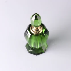 3ml 6ml 12ml Fancy Attar Perfume Glass Bottle Crystal green Perfume Bottle