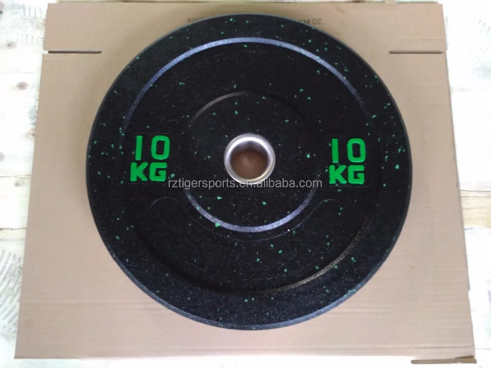 Color Speckles spots Black Hi-temp rubber bumper weight plate