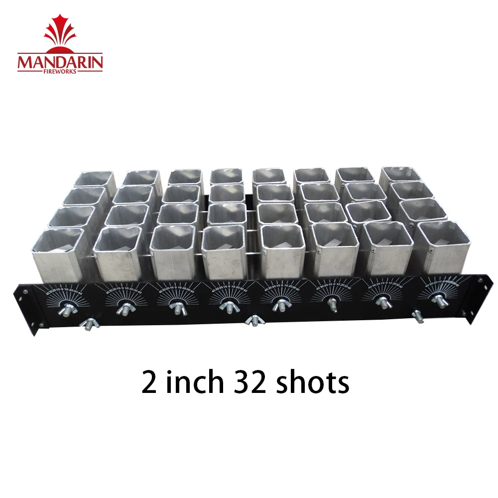 Liuyang factory fireworks launcher flame projector 2 inch 21 shots aluminum alloy mortar fireworks display mortar racks