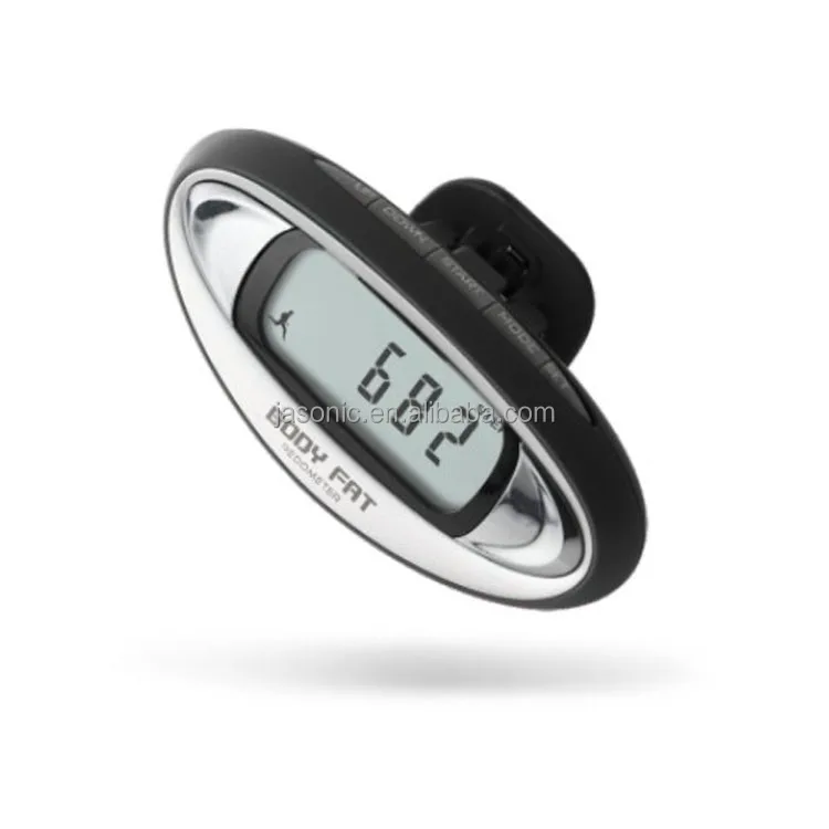 New Design Body Fat Pedometer with Step Timer and Belt Clip