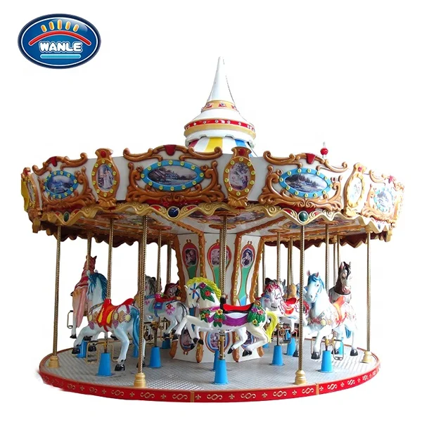 New design gold supplier amusement equipment Carousel park game Christmas fairground machine Merry Go Round price