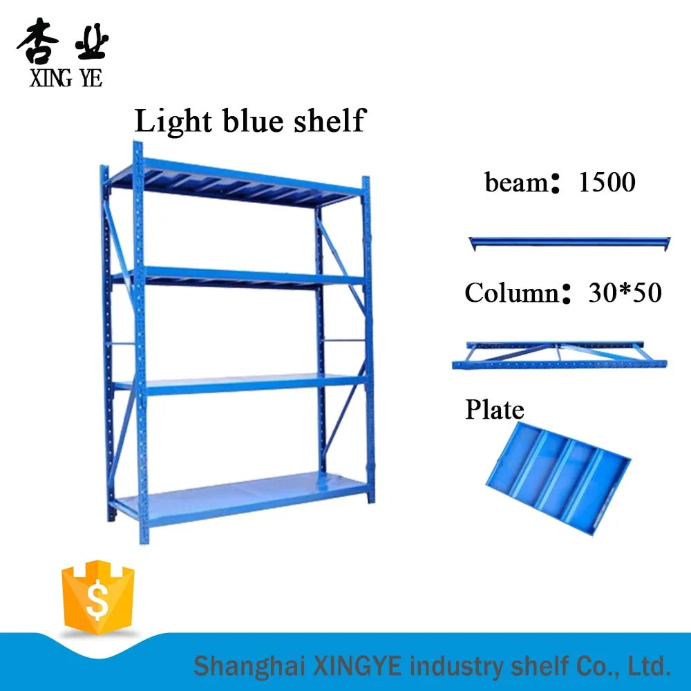 Suitable Price Gondola Display Shelf Light Duty Angle Steel