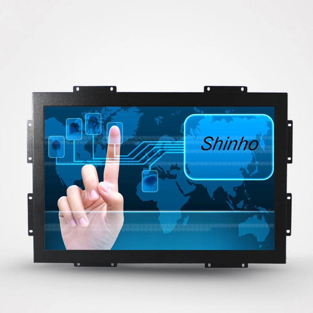 19 inch wide screen industrial infrared touch TFT LCD monitor for medical kiosk