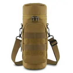 Tactical Molle Water Bottle Pouch H2O Hydration Carrier with Accessory Pouch