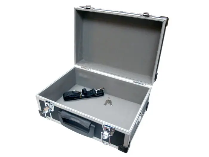 
2018 new fashion aluminum cd case with cut out foam insert 