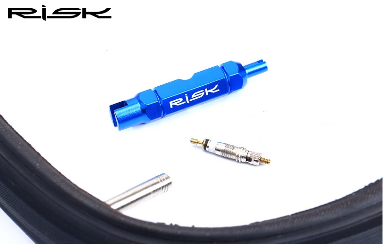 RL301 Risk Bicycle Tube Tire Valve Disassemble Remove Tools Road Bike Valve Tool for Schrader Presta Extender Valve