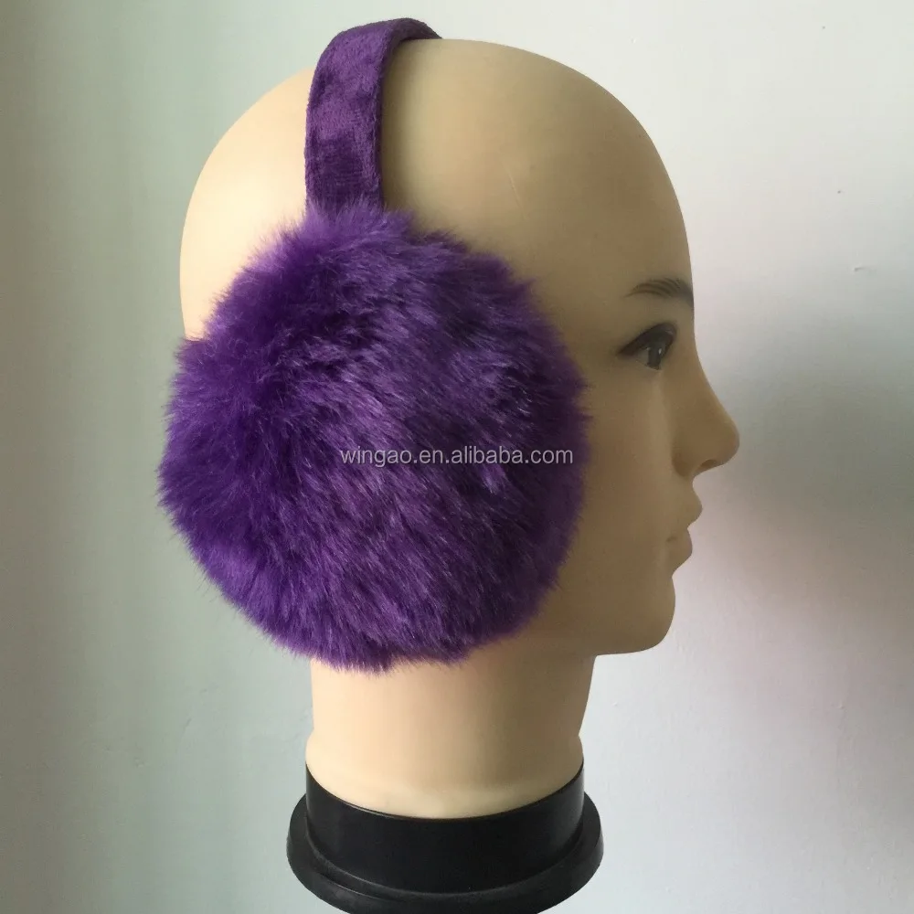 New custom earmuffs Artificial Fox fur Ear muff Autumn And Winter Keep Warm Wool Ear muff Winter Ear Warmers