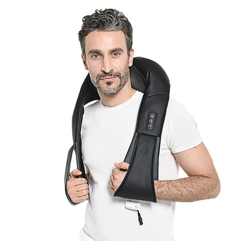 
 Портативная электрическая нагревательная Шейная шаль для массажа плеч Инфракрасный Электрический роликовый массаж  