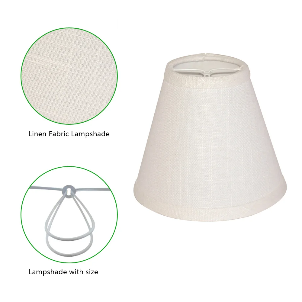 
Promotion cheap bell cone white clip-on fitter hardback wall chandelier fabric lamp shade 