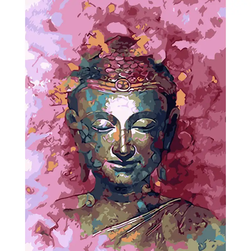 modern buddha canvas oil painting made in China