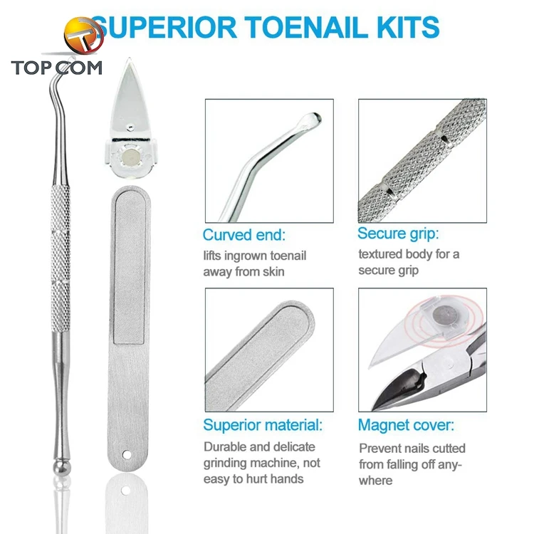 Toenail Nipper with Black Handle for Ingrown Nails