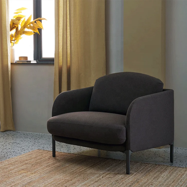 Grey pink leisure single sofa italian furniture sofas upholstery fabric cafe chair 1 seter beauty sofas