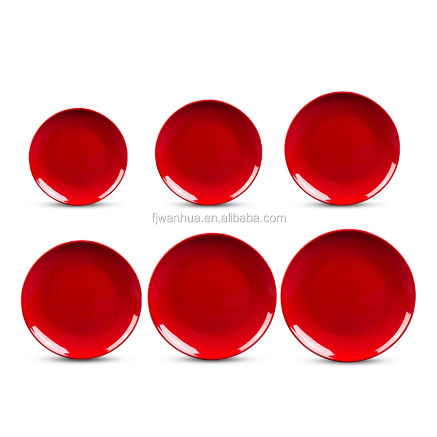 Красные меламиновые пластины оптом