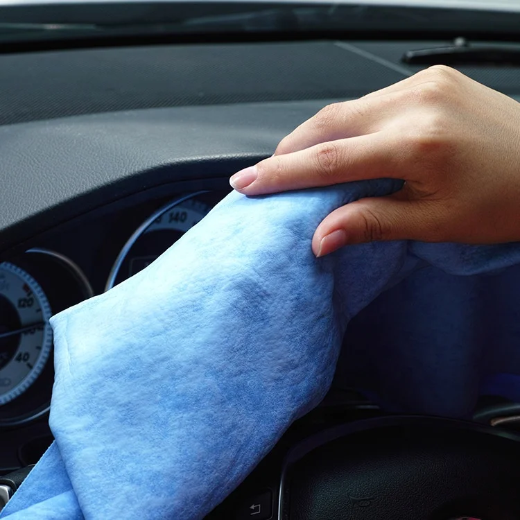 Natural soft high water absorbency pva chamois car cleaning wash towel custom logo
