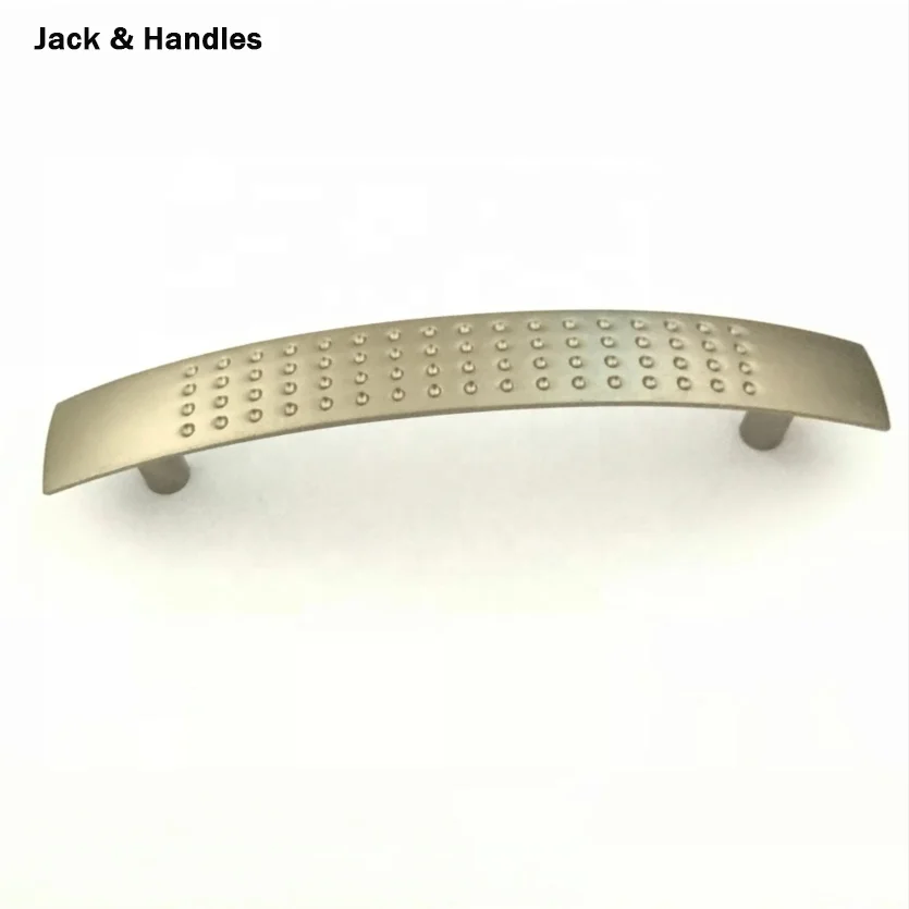 96mm and 128mm antique furniture cabinet drawer dimple bow zinc alloy handle