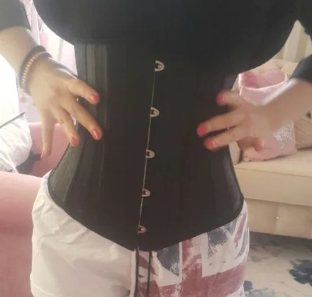 Женский корсет ATBUTY с косточками, черный, под грудью, 26 дюймов