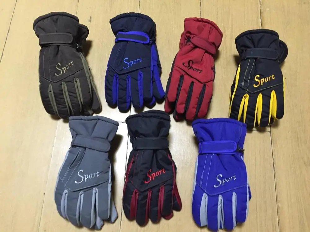 comfortable waterproof man winter ski gloves warm sports skiing gloves for man
