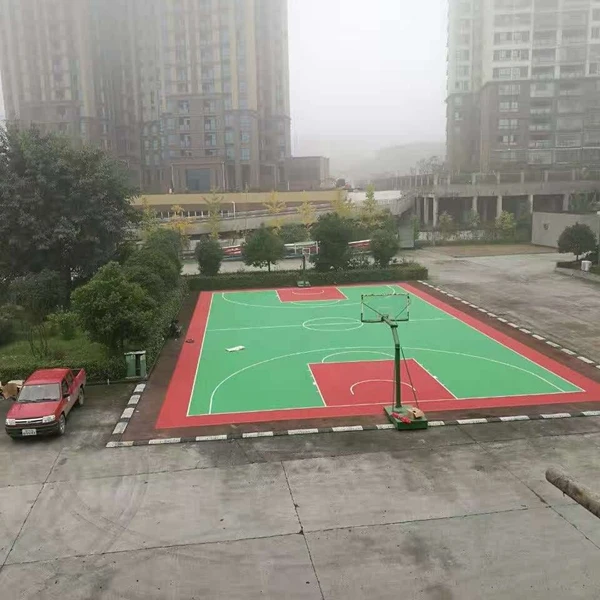 Long Lifetime Easy To Clean Noise Reduction Flooring Modular Mobile Interlocking Tiles For Basketball Court