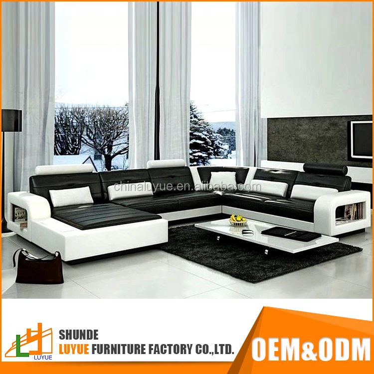 hot sale modern design sofa set luxury living room furniture Leather new model sofa sets pictures