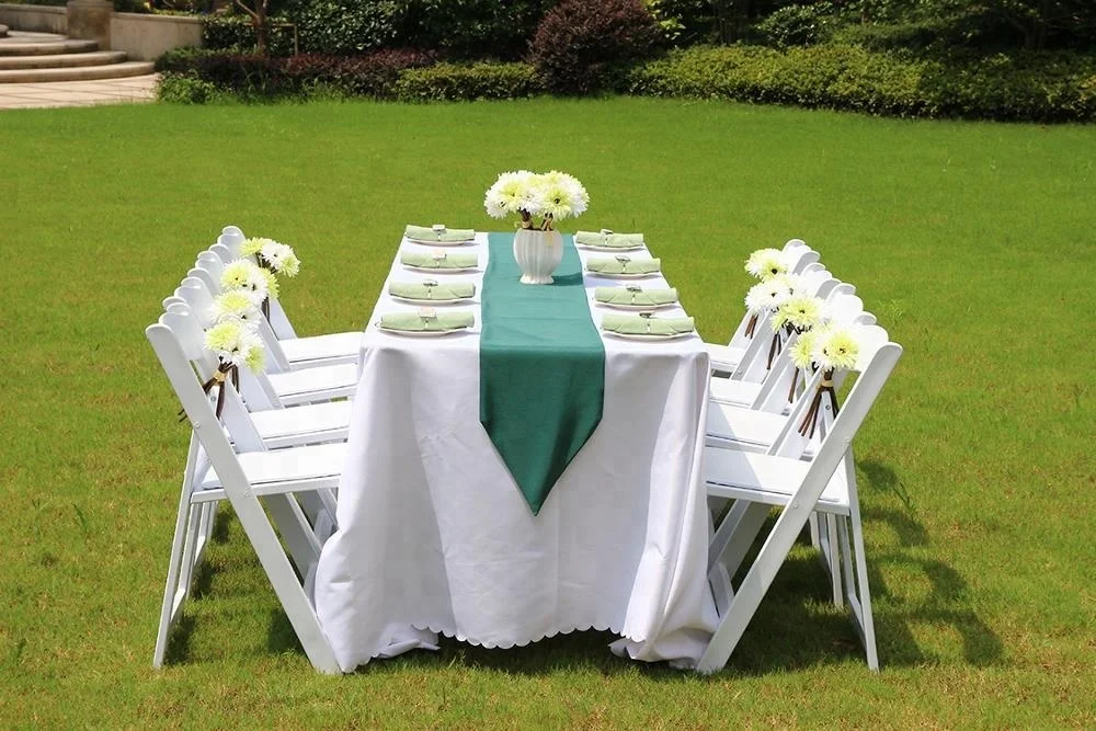 Outdoor plastic square folding table
