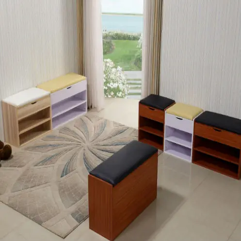 Home Center Design Wooden Shoe Cabinet