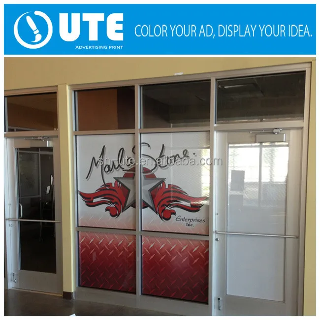 Custom static cling glossy lamination window transparent vinyl die cut sticker for advertising