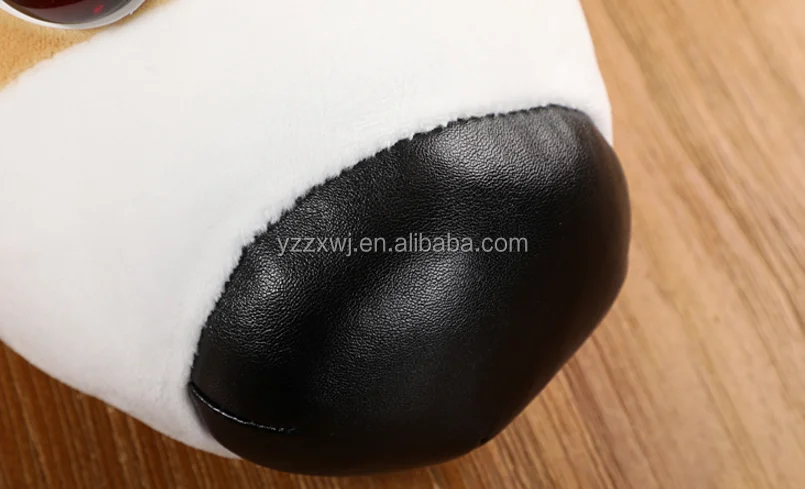 free sample big head plush dog stuffed big head dog animated stuffed dogs