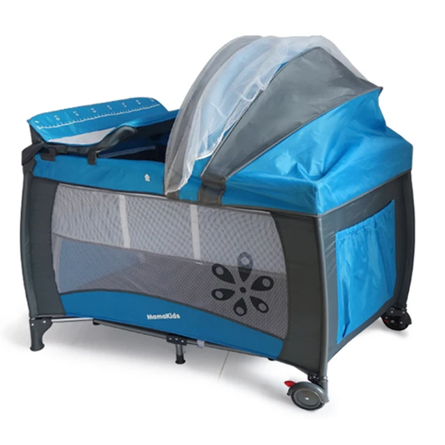 folding square foldable baby bed cot baby bed crib