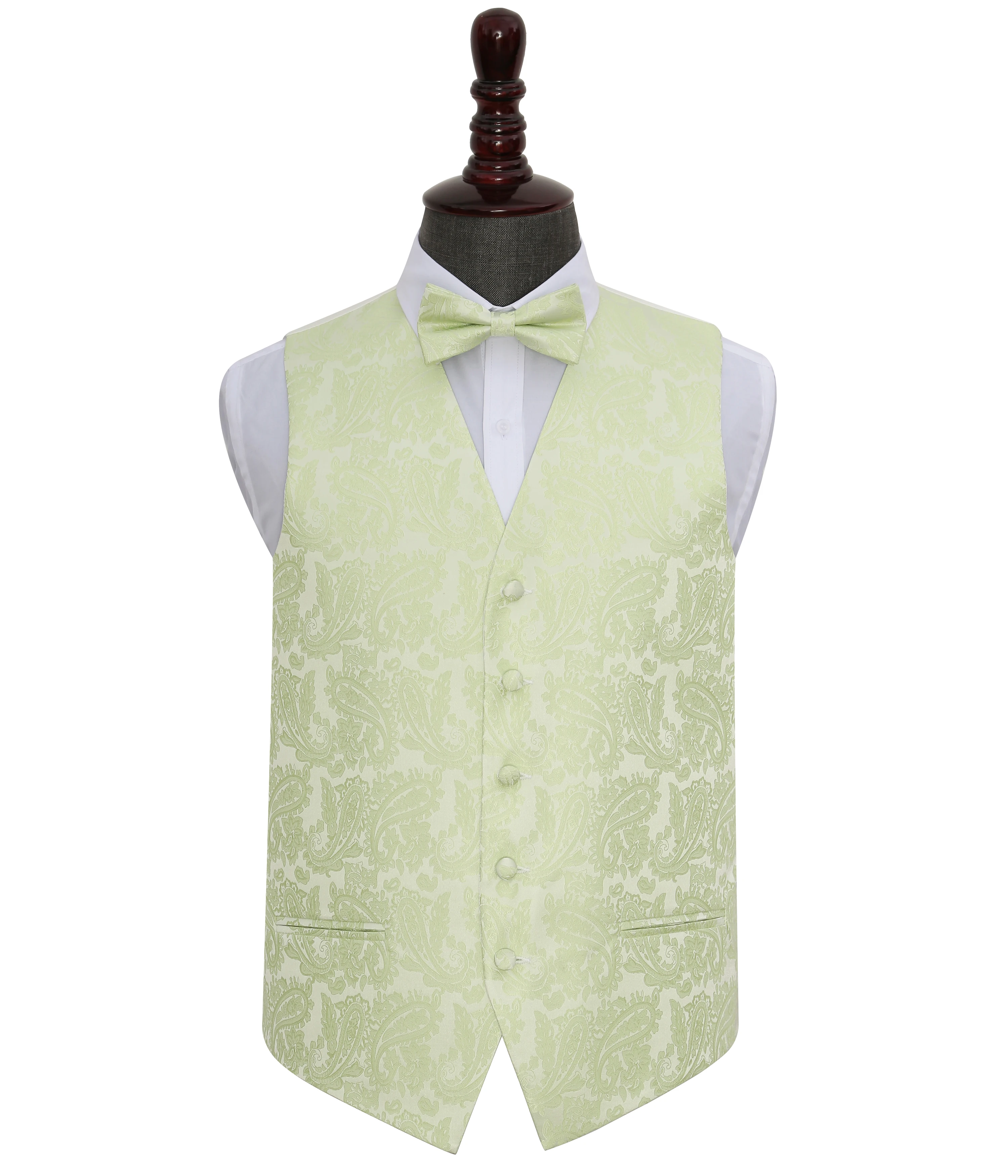Hot Sale Cheap Price Pink Paisley Lightweight Men Vest and Waistcoat Formal