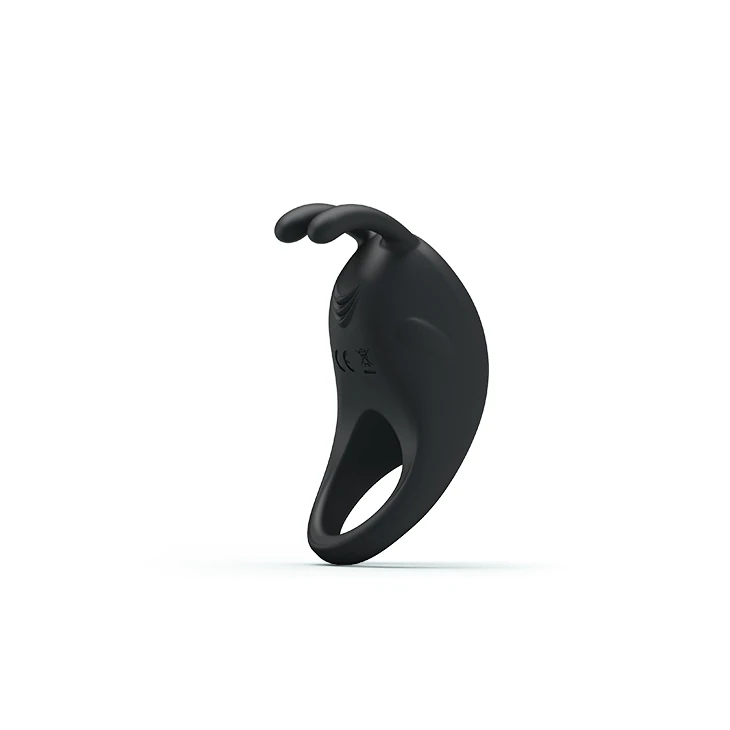 Powerful Vibrating Cock Ring Vibrator - Waterproof Rechargeable Penis Ring Sex Toy for Male or Couples (Black)