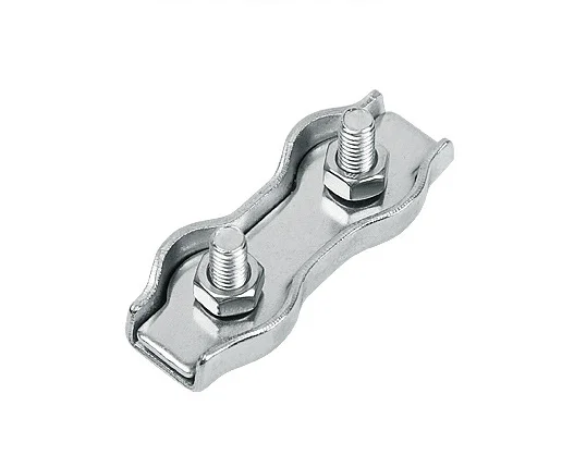 
Stainless steel Douplex clip m2-m12 used in fixing wire rope 