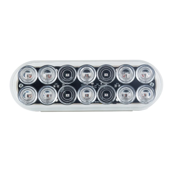 Сверхтонкий и низкопрофильный дизайн, 6 дюймов, 12,8 В, светодиодная лампа для стоп-сигнала прицепа, грузовика, с сертификатом SAE/DOT, готовые товары