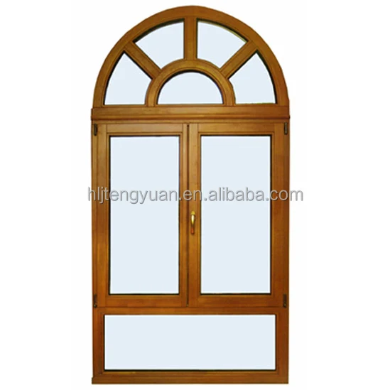 Half Moon windows Solid Wood Half Circle Window Arched French Window Design