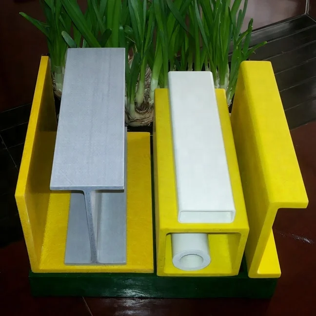 Fiberglass pultruded profiles for cooling tower compositions framework structure